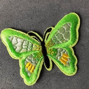 Set of 12 Iron On Butterfly Patches